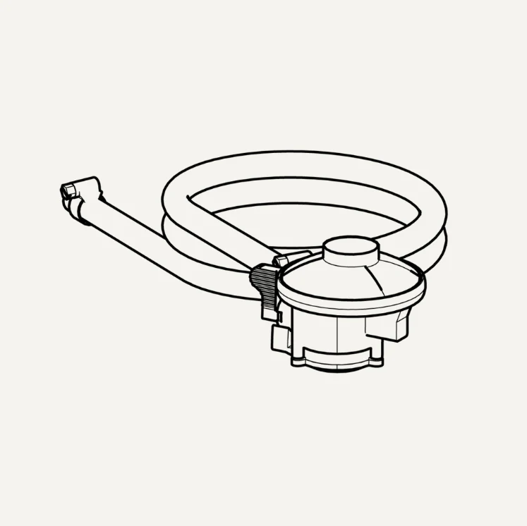 Dome Gen 2 Series Gas Regulator and Hose - UK